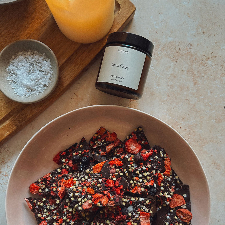 Dark Chocolate Berry Beauty Bark